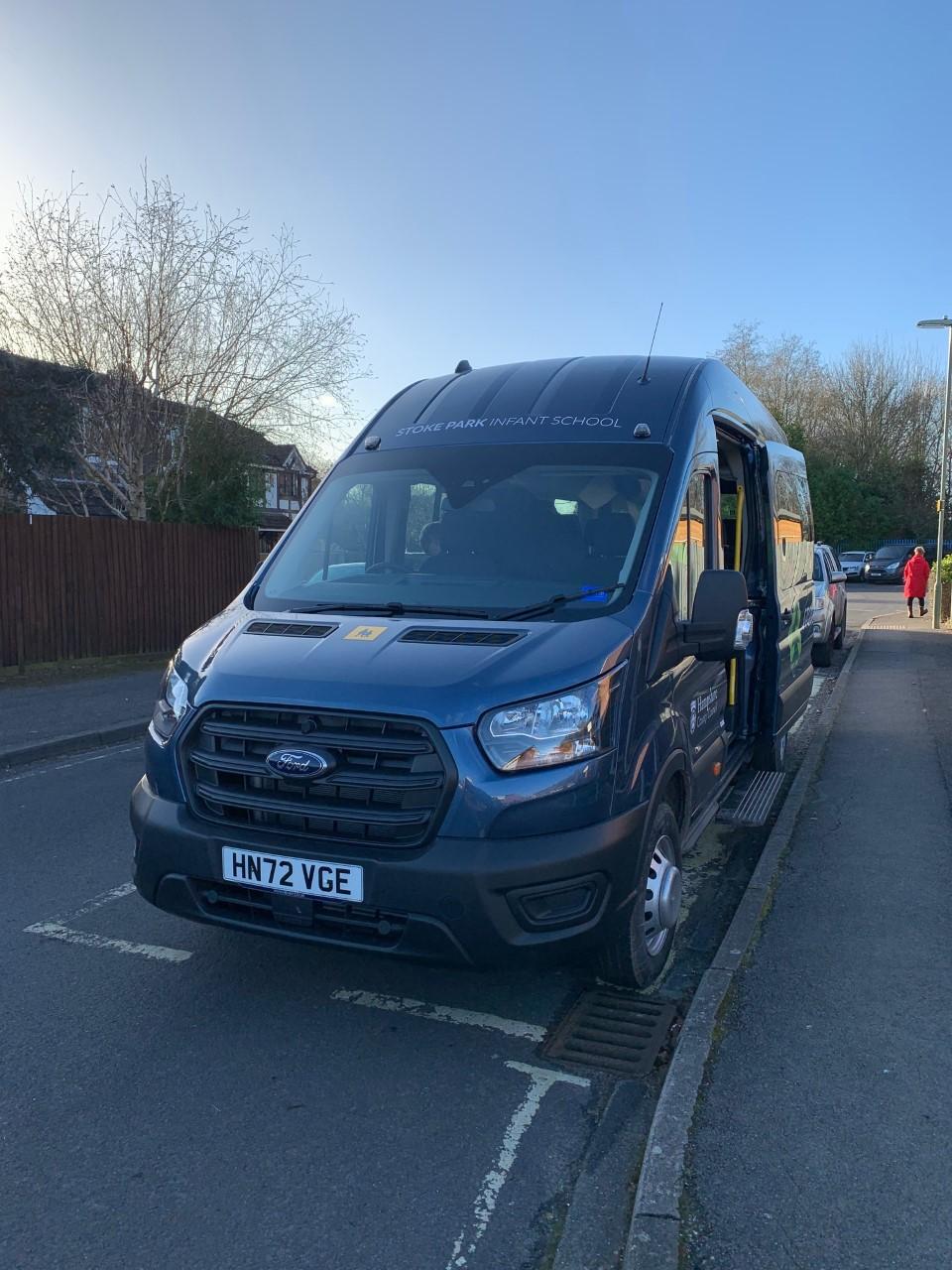 We have been waiting over a year for our new bus, which has just arrived.